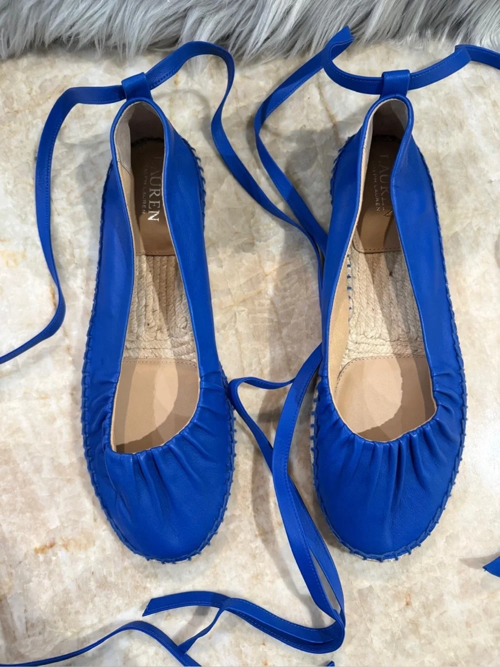 Ralph Lauren Espadrilles Blue size 9.5 New